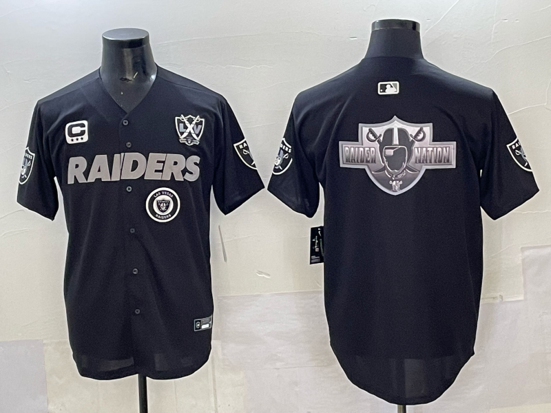 Men Oakland Raiders blank Black Nike 2025 Limited NFL Jersey 003